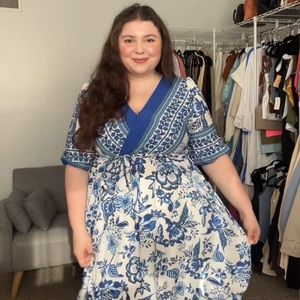 Blue Paisley Maxi Dress